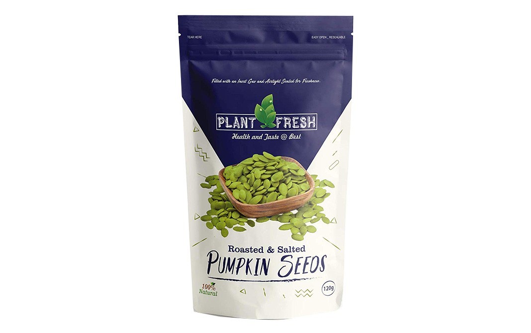 Plant Fresh Roasted & Salted Pumpkin Seeds   Pack  120 grams